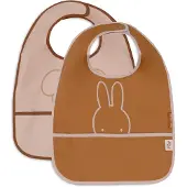 Jollein Miffy Peekaboo Ruokalappu 2-pack, Wild Rose