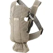 BabyBjörn Vauvansidontaliina Mini - BABYBJORN - 3D-verkko - Harmaa Beige - Fysiologinen - Unisex