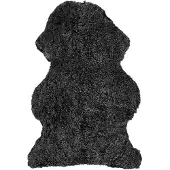 Skinnwille Curly lampaannahka 60x95 cm Dark grey