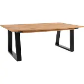 Brafab Laurion sohvapöytä 67 x 130 cm tiikki/musta