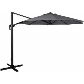 Brafab Linz Vapaasti Riippuva Aurinkovarjo 300 Cm Harmaa/Harmaa