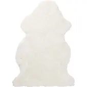 Skinnwille Curly lampaannahka 60x95 cm White