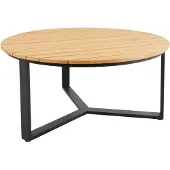 Brafab , Laurion Ruokapöytä Ø150 cm Teak/musta