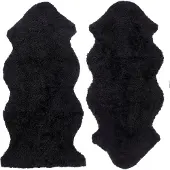 Skinnwille Curly lampaannahka 1,5 Black