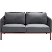 Cane-Line , Encore 2-paikkainen sohva Grey / Bordeaux