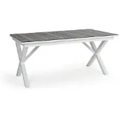 Brafab Hillmond Ruokapöytä 100x166-226 cm valkoinen/harmaa