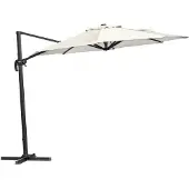 Brafab Linz vapaasti riippuva aurinkovarjo 300 cm Harmaa/Khaki
