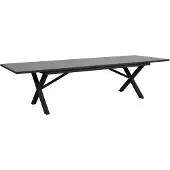 Brafab , Hillmond laajennettava pöytä 100x238-197 cm musta/harmaa