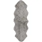 Skinnwille Curly Lampaannahka 60x180 cm Natural grey
