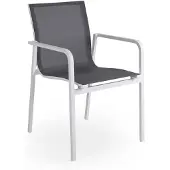 Brafab Renoso käsinojallinen tuoli valkoinen / harmaa