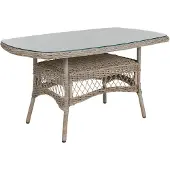 Brafab , Kamomill ruokapöytä 80 x 135 cm beige/beige