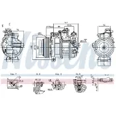 Nissens Kompressori, ilmastointilaite 890919