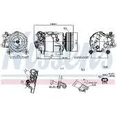 Nissens Kompressori, ilmastointilaite 891019