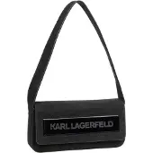 Karl Lagerfeld Essential Olkalaukku Nahka 24 cm Musta