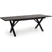 Brafab , Hillmond laajennettava pöytä 100x166-226 cm musta/harmaa