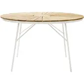 Cinas - Hard & Ellen Garden Table ? 110 cm - Aluminium/Teak (2520009)