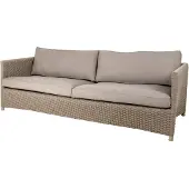 Cane-Line Diamond 3-istuttava sohva, taupe