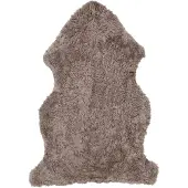Skinnwille Curly lampaannahka 60x95 cm Light Brown