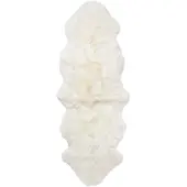 Skinnwille Gently Lampaannahka 60x180 cm White