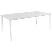 Brafab Nimes ruokapöytä 98 x 200 cm valkoinen