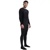 Rogelli Signature miesten bib-shortsit olkaimilla musta