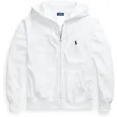 Ralph Lauren Fleece Full-Zip Hoodie - White - XL