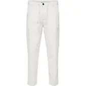 Selected Slm172-Slimtape Brody Linen Bld Pnt Noos - White - L