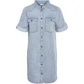 Noisy May Nmnew Signe S/S Denim Dress Vi003Lb Noos - Blue - S