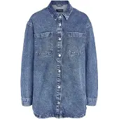 Noisy May Välikausitakki 'NMAlva' sininen denim