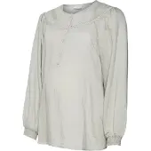 Mamalicious Mlziara Lia L/S Wo Top 2F - Grey - M