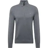 Gant for man. 8030170 Half-zip cotton sweatshirt Casual dark grey (XL)
