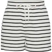 Pieces Pcchilli Summer Shorts Stripe Ub Noos Bc - White - S