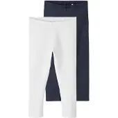 Name it Leggingsit 'Vivian' yönsininen / valkoinen