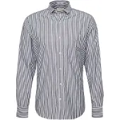 Gant for man. 3000130 Shirt Regular Fit black striped poplin shirt (L), Casual, Cotton, Classic, Long sleeve