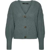 Vero Moda Vmlea Ls V-Neck Cuff Cardigan Noos - Green - XL