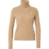 Ralph Lauren for woman. 211888686006 Beige cashmere and wool jumper (XXL), Casual, Long sleeve