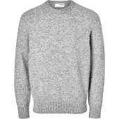 Selected Slmrai Ls Knit Crew Neck Noos - Grey - XL