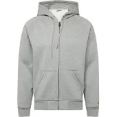 Carhartt WIP Chase Vetoketjullinen Huppari harmaa, XL