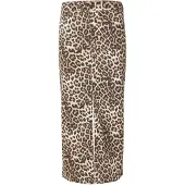 Vila Vileonor Hw Midi Leo Denim Skirt July/Lc - Brown - 36