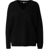 Second female Brook Knit Oversize V-Neck - Black - L