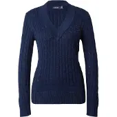 Ralph Lauren Cable-Knit Cricket Sweater - Navy - M