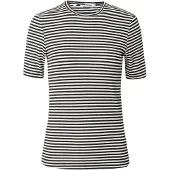 Soft Rebels Srfenja Stripe Ss Top - Black - XL