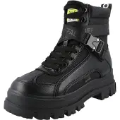 Buffalo Nauhabootsit 'ASPHA COM1 LACEUP MID' vaaleanvihreä / musta / valkoinen