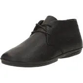 Camper for woman. K400221-036 Right Nina leather ankle boots black (36), Flat, 1 to 3 cm, Laces, Casual