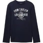 Tom Tailor Paita tummansininen / valkoinen