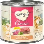 Feringa 12x200g Classic Meat Menu ankka, vasikka, parsakaali & voikukka Kissanruoka
