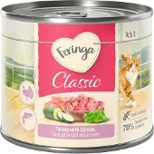 Feringa 24x200g Classic Meat Menu lohi, kalkkuna, kesäkurpitsa & vesikrassi Kissanruoka