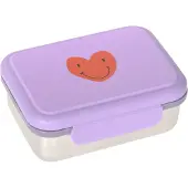 Lassig Välipalalaatikko Little Gang Heart, ruostumatonta terästä, BPA-vapaa, konepesun kestävä