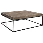 Artwood , Sohvapöytä Carlisle 100x100 cm silver black
