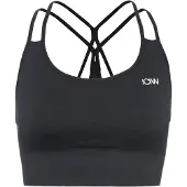 ICANIWILL Ribbed Define Seamless Sports Bra Black